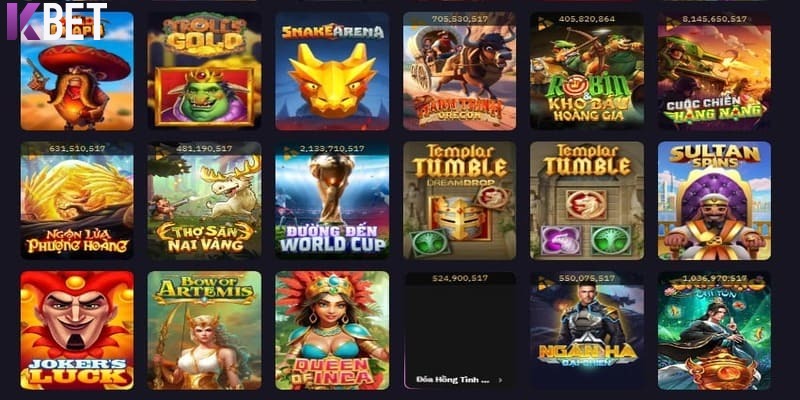 Khái quát một vài thông tin chung về sảnh cược Slots KBET